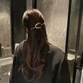 thumbnail image 4 of Visland Bâton pour Cheveux pour Femmes en Alliage d'Acier Inoxydable, Poli, Lisse, Forme Géométrique, Ajouré, Rétro, Antidérapant, Support de Fixation pour Chignon, Outil de Coiffage, 4 of 8
