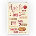 thumbnail image 2 of Apple Pie Recipe, Typography (9x12 Wall Art Print, Home Decor), 2 of 3