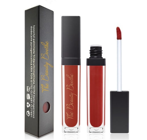Dark Red Matte Lipstick - in charge-waterproof natural long-lasting matte lipstick - the beauty boothe