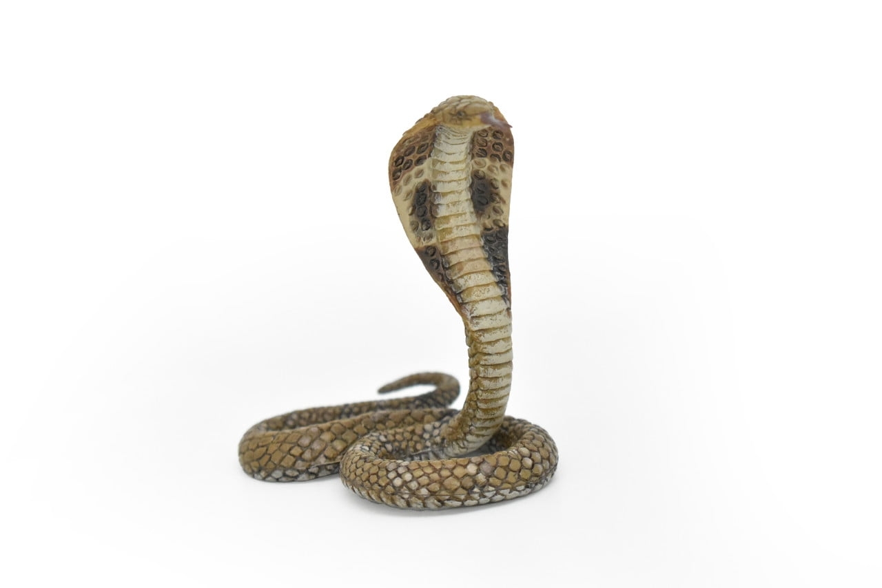 King Cobra Toy Animal, Realistic Rubber Replica, Hand Painted ...