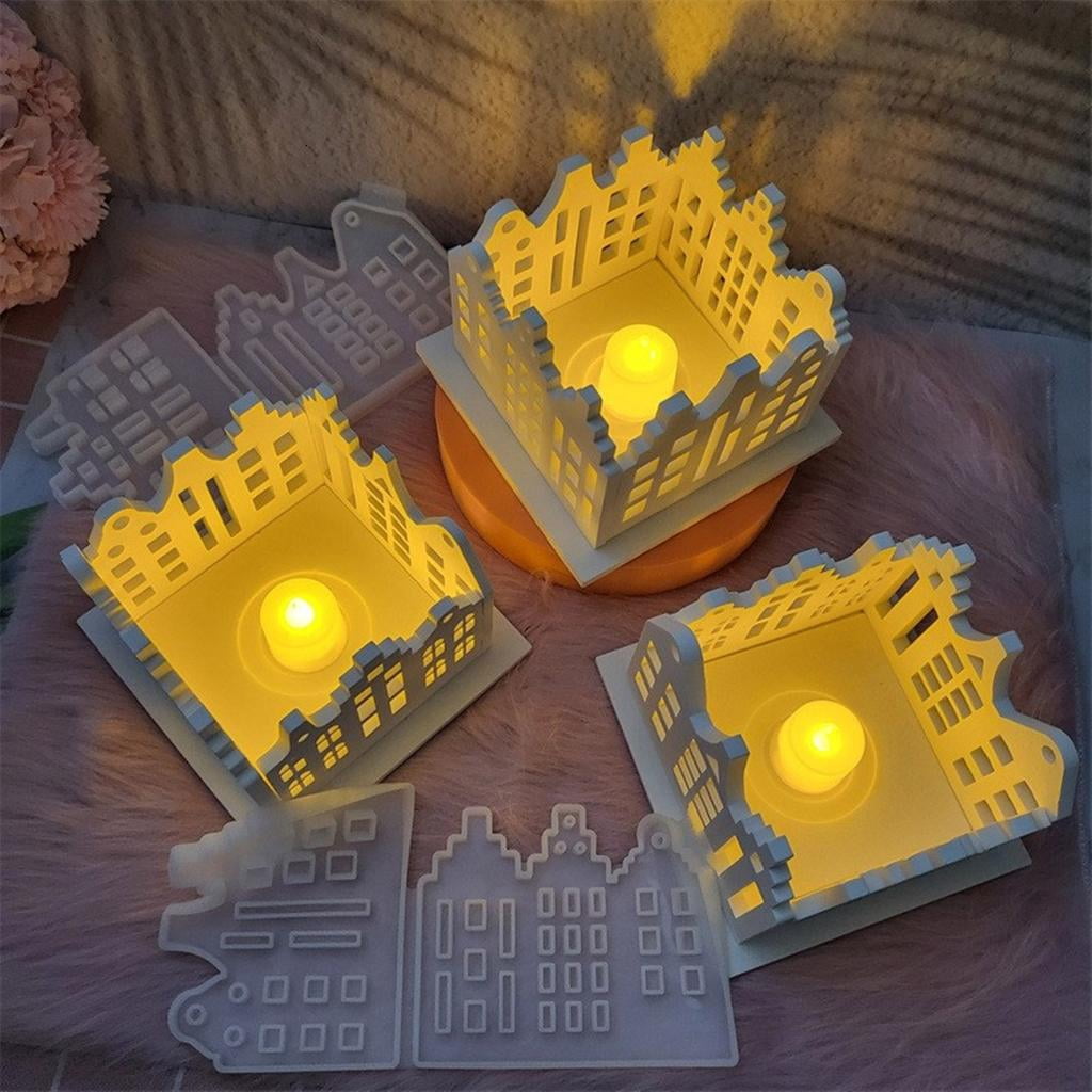 House Decoration Silicone Mould Candle Stand Resin Craft Flexible Silicone Mold Hand-Making Supplies