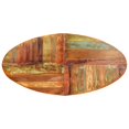 thumbnail image 3 of vidaXL Dining Table Oval 200x100x75 cm Solid Reclaimed Wood, 3 of 5