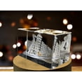 thumbnail image 2 of Dancing House 3D Engraved Crystal Keepsake Souvenir, 2 of 8
