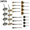 thumbnail image 5 of 24Pcs Brass Brush Steel Wire Wheel Brushes Rotary Tool for Metal Rust Removal, 5 of 5