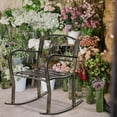 thumbnail image 3 of Flat Tube Single Rocking Chair Bronze Color, 3 of 7