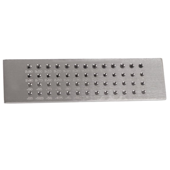 Premium Round Holes Wire Drawing Board for Jewelry Making Durable Metal Drawplate Tool for Precise Wire Shaping and Decorative Accessories[0.26-4.1]
