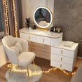 thumbnail image 2 of Mirror White Dressers Luxury Drawer Bedroom Storage Sets Dressers Organizing Womens Modern Nordic Meubles De Chambre Decoration My Lux Decor Round, 2 of 12