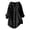 Black, variant on Womens Tops Casual, Casual Long Sleeve Button Down Shirt Solid Open Front Cardigan Blouse For Everyday Wear Red XL
