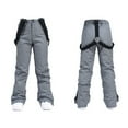 thumbnail image 3 of Letdown Men's Women's Ski Jackets and Pants Snowboarding Snowsuit Coat Warm Hooded Water_proof Wind_proof Insulated (Grey,S), 3 of 7