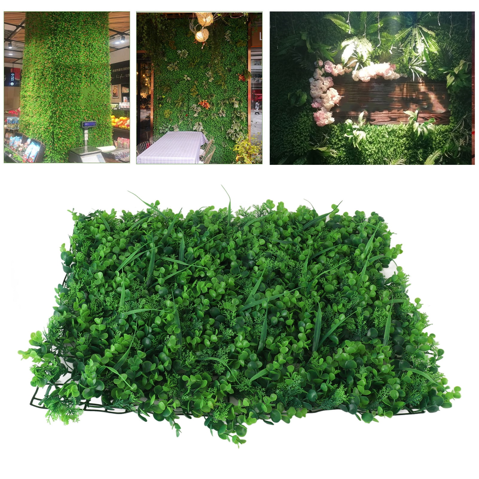 Grass Wall Panel, Dense Artificial Plants Grass Wall Panel Easy To Cut