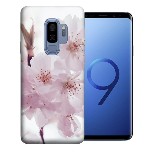 MUNDAZE For Samsung Galaxy S9 Plus Cherryblossom 2 Design TPU Gel Phone Case Cover