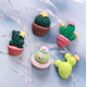 thumbnail image 4 of Dibujos animados Little Flatback Resina Decoración Accesorios Crystal Mud Relleno Cute Girl Charm Adornos DIY Hair Clip Phone Case Ornament Scrapbook Crafts, Cactus NO.4 10pcs oso de fresa Juguete, 4 of 5