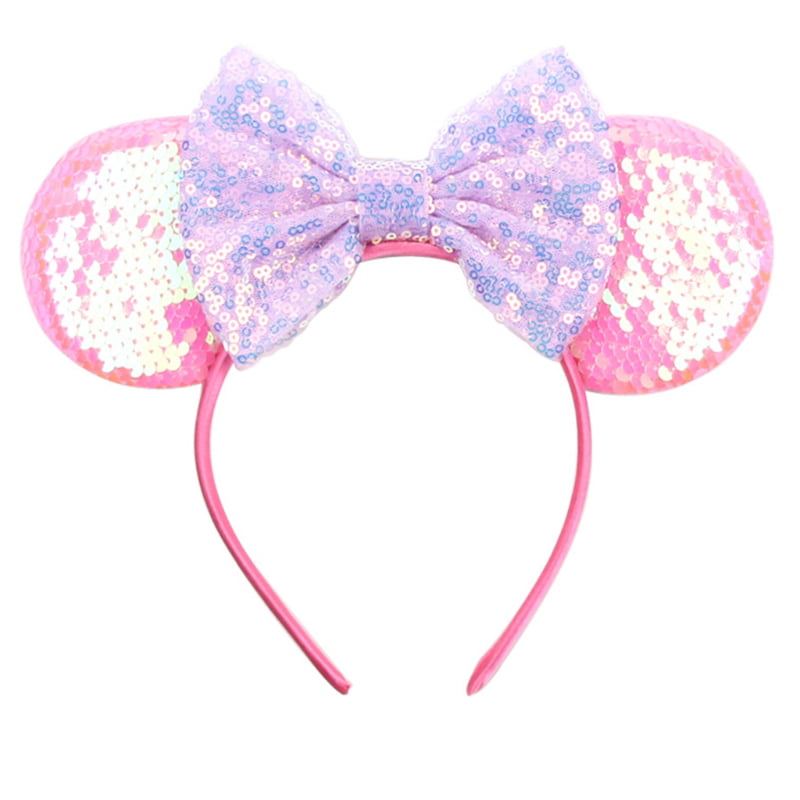 Disney Parks Minnie Ears Rare Gift Mermaid Ariel Purple Iridescent Headband 