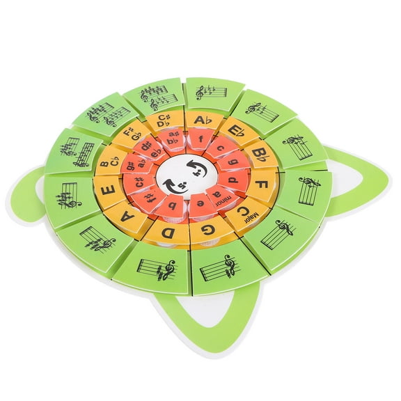 ELAYARD Music Education Tool Set - Circle of Fifths Puzzle, Piano Note Flash Cards, Rhythm Learning Cards for Students