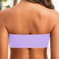 thumbnail image 5 of Women Removable Shoulder Strap Fuzzy Strapless Top Swimwear Tops Strapless Bikini Lace Tube Top Bandeau Swim Top Tan Tube Top Tube Top Swimsuit Blouse, 5 of 7