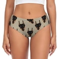 thumbnail image 1 of Balery Cute Black Dog Ropa Interior de Algodón para Mujer con Dibujo – Braguitas Cómodas y Elásticas, Estilo Clásico-4X-Large, 1 of 6