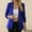 Dark Blue, variant on CLEARANCE ITEMS FOR WOMEN Toonshare Womens Winter Coat Trendy Charming Women's Solid Color Elegant Pocket Long Sleeve Collar Blazer Red S