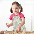 thumbnail image 4 of Kids Abstract leaf linen drawing apron work anti dirt,style4, 4 of 5