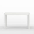 thumbnail image 4 of 5-PC - 48" Wood Dining Table in White + White/Natural Double X-Back Dining Chairs Dining Set, 4 of 10