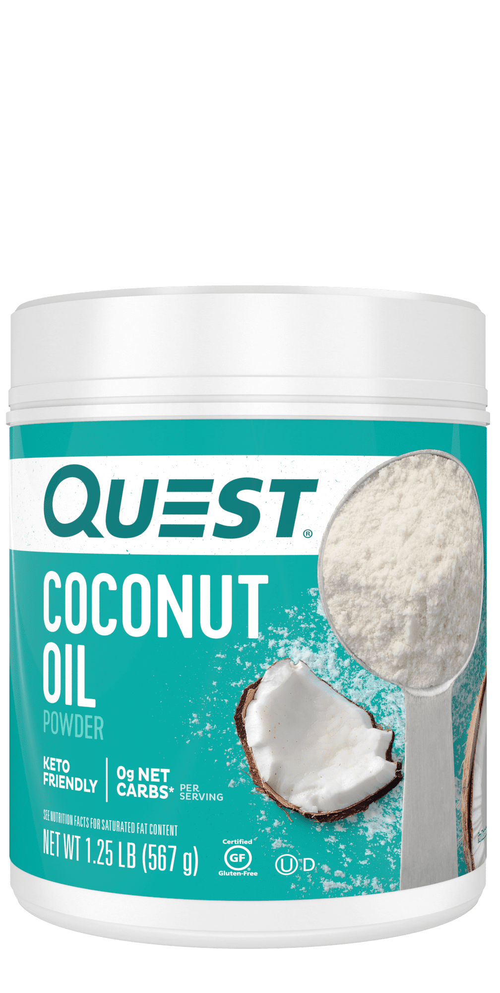 Quest Coconut Oil Powder, Unflavored, 1.25 lb, 20 oz