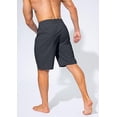 thumbnail image 6 of PUZTLOY Men's Swim Trunks Quick Dry Board Shorts with Zipper Pockets Beach Shorts Bathing Suits for Men - No Mesh Liner-Grey S-3XL, 6 of 11