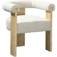 thumbnail image 1 of Meridian Furniture Barrel Dining Chair, Cream (Set of 1), 1 of 7