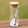 thumbnail image 4 of Opvise Handcrafted Glass Message Bottle with Miniature Penguin & Snowflakes - Personalized Keepsake Gift for Anniversary, Valentine's Day, Birthday, Mother’s Day Penguin, 4 of 7