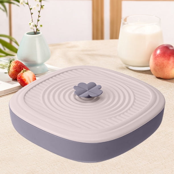 Bandeja de fruta de plástico desmontable multicapa | Caja de almacenamiento de bocadillos de mesa de café para el hogar Orange | Secciones divididas para caramelos de melón de frutos secos | 10,4 x