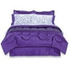 No Boundaries Satin Comforter Set, Purple