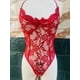 thumbnail image 1 of Lencería sexy, mono seductor de encaje sexy, pijama uniforme transparente abierto y caliente para mujer, 1 of 3