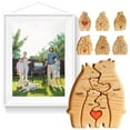 thumbnail image 3 of Wooden Bear Family Statue Animal Statue 3-PERSON FAMILY, 3 of 5
