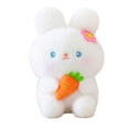 thumbnail image 2 of Cute Bunny Plush Doll with Carrot Soft Fluffy Rabbit Stuffed Animal for Home Decor and Birthday Gifts Adorable Toy Cuddly Bunny Rabbit Figurine, 2 of 7
