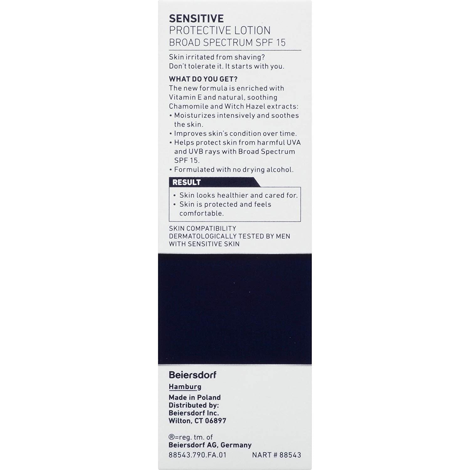 Nivea Men Protective Sunscreen Lotion Broad Spectrum SPF 15, 2.5oz, 3-Pack