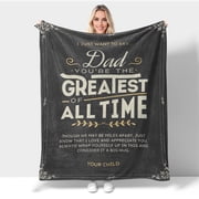 Gifts for Dad from Daughter to My Dad Blanket Best Gift for Fathers Day Birthday Christmas Valentines Day Bday Present Idea for Father Husband Men Him Healing Thoughts Throw Blanket 30x40 Inch