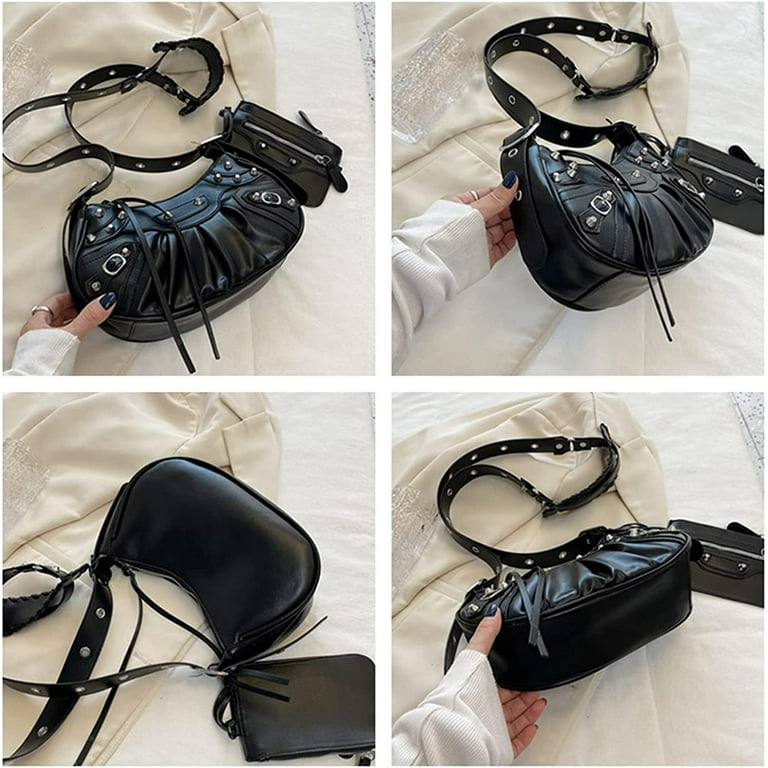 Women's Saddle Bag Vintage Stitching Mini Crossbody Shoulder Strap Small  Purse