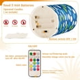 thumbnail image 5 of Yayeee Flameless Candles with Remote Flickering Battery Operated Multi Color Changing, Blue Dots, 5 of 7