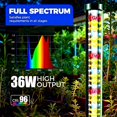 thumbnail image 3 of Vertical LED Grow Light for Indoor Plants Full Spectrum, 36W 280 LEDs Floor Standing Plant Light with 120° Side Coverage, 10 Dimmable Levels & Auto On/Off Timer,Energy Saving for Grow Tent Greenhouse, 3 of 9