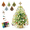 02# C, variant on DIY Beaded Christmas Tree Kit, 3D Crystal Bead Adult Holiday Craft Set, Wire Beaded Tabletop Tree, Compact Seasonal DIY Decor Craft Project