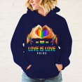 thumbnail image 4 of Sudadera con capucha de moda divertida LGBT Pride Love Is Love Pride Sudadera con capucha Harajuku Sudaderas Mujeres Hombres Ropa de manga larga, 4 of 4