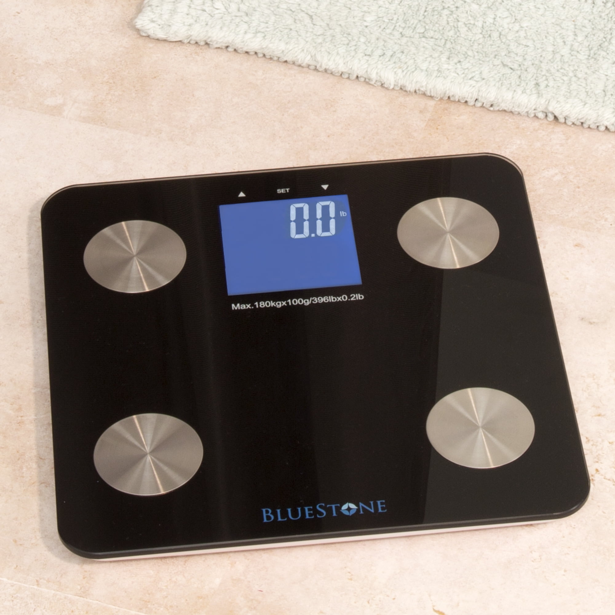 Digital Bathroom Scale with Large LCD Display for Fitness Tracking