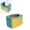 Blue Yellow, variant on Portable Toddler Toilet, Folding Design For Travel, Camping  On,the,Go Training