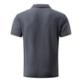 thumbnail image 3 of ShomPort Men's Work Shirts Short Sleeve Collared Textured Stretchy Quick Dry Casual Golf Shirt, 3 of 4