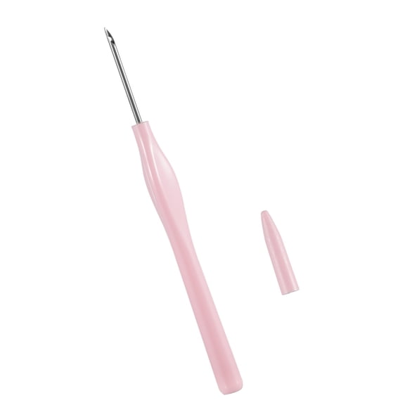 COOLHOOD Punching Needle Practical Punching Needle Tool Embroidery Pen with Protective Covers for Embroidery and Crafting Project