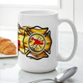 thumbnail image 6 of CafePress - Fire Chief Large Mug - 15 oz Ceramic Large White Novelty Mug, 6 of 6