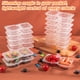thumbnail image 2 of Recipientes para aperitivos ALFEVA reutilizables, 24 unidades con tapas y 10 tenedores, 2 of 6