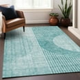thumbnail image 6 of Addison Rugs Mayfield Washable Transitional Modern Teal Rectangle Rug, 10' x 14', 6 of 6
