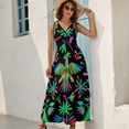 thumbnail image 7 of Otomi Black Sleeveless Dress Long veiled dresses summer dresses for women Bridesmaid dress woman, 7 of 7