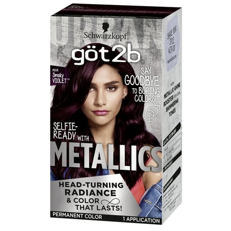 Schwarzkopf Got2b Metallics Smoky Violet M49 Permanent Haircolor