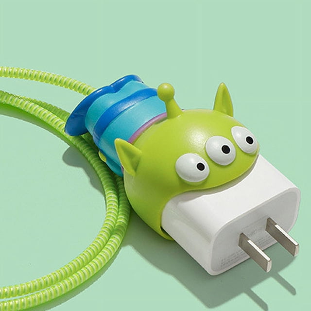 Funda para cable de carga, protector para cargador de teléfono móvil, protector de cable de carga para teléfono de dibujos animados, funda protectora para cable de datos, instalación sin esfuerzo
