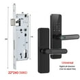 thumbnail image 2 of Wifi Smart Door Lock With Handle Fingerprint Door Lock Remote Control Smart Lock For Front Door Home Rental Office ,Easy to Use, 2 of 6